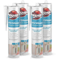 Kraken Bond Brown Silicone Sealant Waterproof% 100-10 fl oz Cartridge - RTV Silicone Caulk Kitchen and Bathroom, All Purpose, Window Caulking Sealant Outdoor, RV, Exterior Use Silicon - 4 Pack
