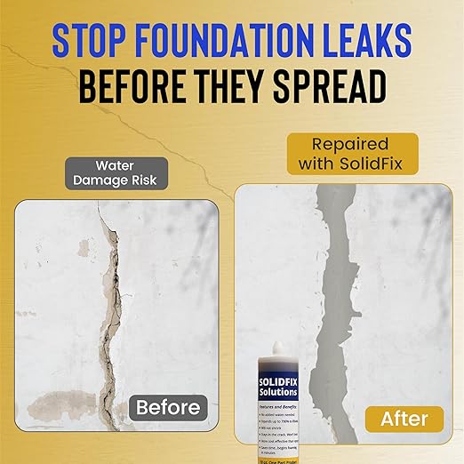 Wall Crack Pro Repair Kit – Urethane Concrete Crack Injection System | Professional Low-Pressure Foundation & Basement Waterproofing Kit