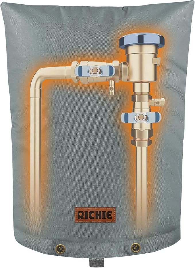 Backflow Preventer Cover (5°F) Heavy-Duty 5-Layer Insulated Enclosure, Freeze & All-Weather Protection for Outdoor Pipe, Irrigation Sprinkler Valve, Well Water Pump & PVB, 16" Wx20 H Grey