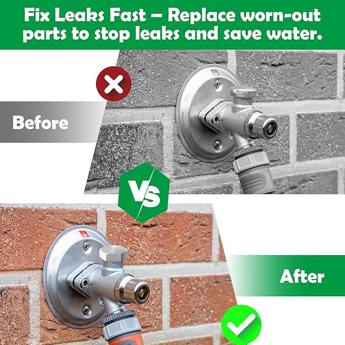 Coitak 1 PCS Vacuum Breaker Repair Kit Replacement for VACVBKX1B with Tape, Outdoor Faucet Repair kit for Anti Siphon Valve, Spigot Repair Kit