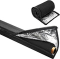 3-Layer Zipper HVAC Copper Pipe Insulation Cover,72x10.2 in 600D Oxford AC Pipe Insulation Covers for Outside,Flexible Copper Line Insulation Sleeve for Central Air Conditioning Mini Splits