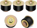 Siptenk 1-1/2" Freeze Rubber Expansion Plug 5 pcs, Automotive Rubber Expandable Freeze Plugs For Engine