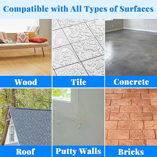 Invisible Waterproof Agent, 17.63oz Transparent Polyurethane Waterproof Coating Anti-Leakage Repairing Adhesive for Roof Walls Bathroom Kitchen Indoor Outdoor
