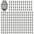 Conduit Connectors, 1/2 Inch Liquid Tight Connector NPT Non-Metallic for PVC Electrical Flexible Conduit Fittings, 180 Degree Straight, UL Listed for Home Outdoor Tubes Tools, Grey (200-Pack)