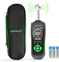 RDINSCOS Pinless Moisture Meter with Ball Sensor – Digital Moisture Detector for Walls, Wood, Drywall, Concrete – Non-Destructive Scanner with LED Flashlight & Custom Alerts