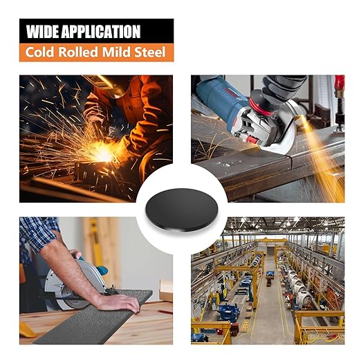 1/4 Round Steel Plate Base 12 inch Diameter, A36 Steel Plates Sheet Hot Rolled Weldable Circle (1 Pack)