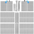 Steel DN Mate 100 Pack T316 Stainless Steel Right&Left Handed Thread Swage Lag Screws for Wood Post of 1/8" Steel Cable Railing Kit, Cable Railing Hardware, DIY Deck Railings, Wrench Include-DM50