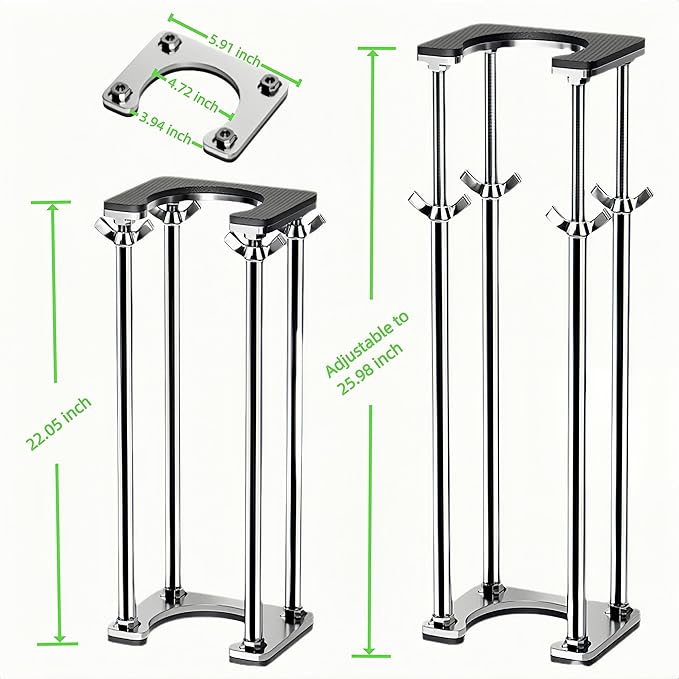 1 Pack Kitchen Undermount Sink Support, Undermount Sink Brackets, Adjustable Support Bar and Sink Repair Kit for Kitchen and Bathroom (Modern 4-Bar Support, 22.05inch - 25.98inch)