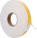ToLanbbt White Door Window Weather Stripping Self Adhesive Foam Tape High Density Foam Sealing Strip Window Insulation Weatherproof Gasket Tape for Doors and Windows (1/2" W X 1/16" T X 33')