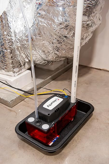 DiversiTech CP-22 Series Automatic Condensate Pump for HVAC/R Equipment, Condensation Removal Pump with Removable Check Valve, 120V, 22' Lift
