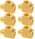 ChillWaves Brass Pipe Fitting, Barstock Male Run Tee 1/4" NPT Female x 1/4" NPT Female x 1/4" NPT Male Thread Adapter(6-PACK)