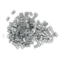 3/64"(1.2mm) Aluminum Crimping Loop Sleeve, Wire Rope Stop Sleeve, Double Crimp Sleeve Cable Ferrule for Wire Rope and Cable 150PCS (3/64"(1.2MM))