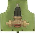 Backflow Preventer Insulated Cover (5°F) for Winter Freeze Protection, 14"W x 13"H Thickened Pressure Reducing Value & Well Pump Cover, Outdoor Waterproof Insulation Pouch for Sprinkler Valve, Green