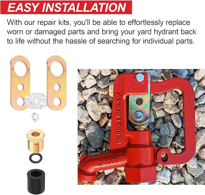 C-1000 Hydrant Part Kit for Merrill Yard Hydrant Repair Kit Head Assembly Series Water Hydrant Faucet Repair Kit