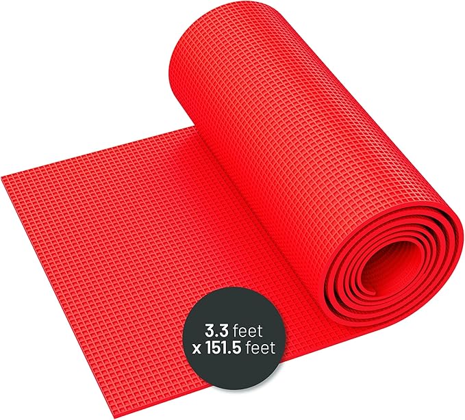 Uncoupling Membrane for Tile – 500 Sq Ft (3.3 x 151.5 ft) Waterproof Anti-Fracture Underlayment for Shower Floor, Bathroom Tile, Stone & Concrete