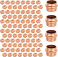 100-Pack GUOFIS Copper Press End Cap, 1" x 1" Plug Fittings for Copper Tube Connection with Stop(PRESS021-100Pack)