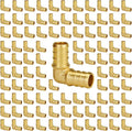 SUNGATOR 100-Pack 1/2" Pex 90 Degree Elbow, Pex Fittings 1/2 Inch, No Lead Brass, NSF, UPC Certified