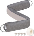 TORRAMI 30" Door Draft Stopper for Bottom of Doors, Seal Blocks Hot Air, Noise, Bugs, Keeps Cold AC in, Sound Proofing Easy Install Gap Filler, Draft Stoppers, Gray
