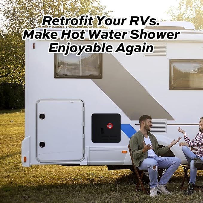 FOGATTI 18 x 18 Inches RV Water Heater Black Door ONLY. Door kit for FOGATTI RV Water Heaters, Galvanized Steel