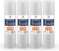 Aquaboon 1 Micron Whole House 20" x 4.5" String Wound Water Filter Replacement Cartridge for Well Water Compatible with SWC-25-2005, P5-20, 4-Pack
