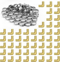 VEVOR Pipe Fittings, 1/2" 50PCS Brass Pipe Fittings, Clamp-style Elbows Pipe Connector Brass Air Fittings, Heavy Duty Plumbing Fittings Tube Adapter for Heating/Shower Systems, Outdoor Water Pipes