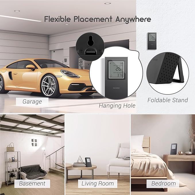 INKBIRD Radon Detector for Home | Radon Tester with Short & Long Term Monitoring | 3 AAA Battery Operated | USA Version Pci/L