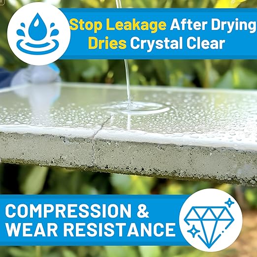 Liquid Waterproof Sealant, Invisible Water Proof Agent, Anti-Leakage Repairing Transparent Waterproof Coating, Indoor and Outdoor Water-Based Waterproofing Glue 1L