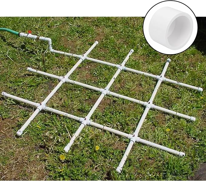 20Pack 1"PVC Pipe End Cap Fitting Schedule 40 Furniture Grade 1" PVC Pipe Plug Adapter for Build Furniture DIY Garden Shelf, White