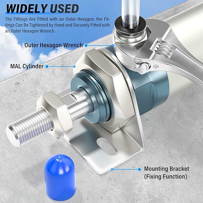 TAILONZ PNEUMATIC Male Straight 1/2 Inch Tube OD x 3/8 Inch NPT Thread Push to Connect Fittings PC-1/2-N3 (Pack of 10)