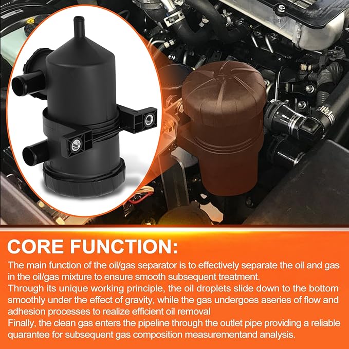 Oil Catch Can Kit Compatible with Isuzu D-Max Dmax MU-X Mazda BT50 2020/21-on 3L TD 4JJ3, Replace#OS-PROV-44