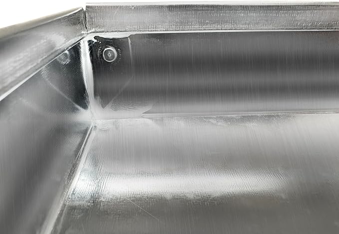 26GA Galvanized Drain Pan Without Hole - Rust-Free Made for Electric Water Heater & Air Conditioning Units Protects Floor from Water Damage, Easy to Install- 30" x 32" x 2"
