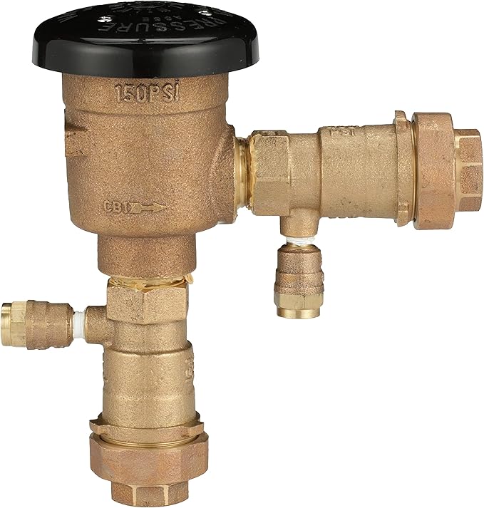 Zurn Wilkins 1-720AU 1" 720A Pressure Vacuum Breaker Assembly with union ball valves