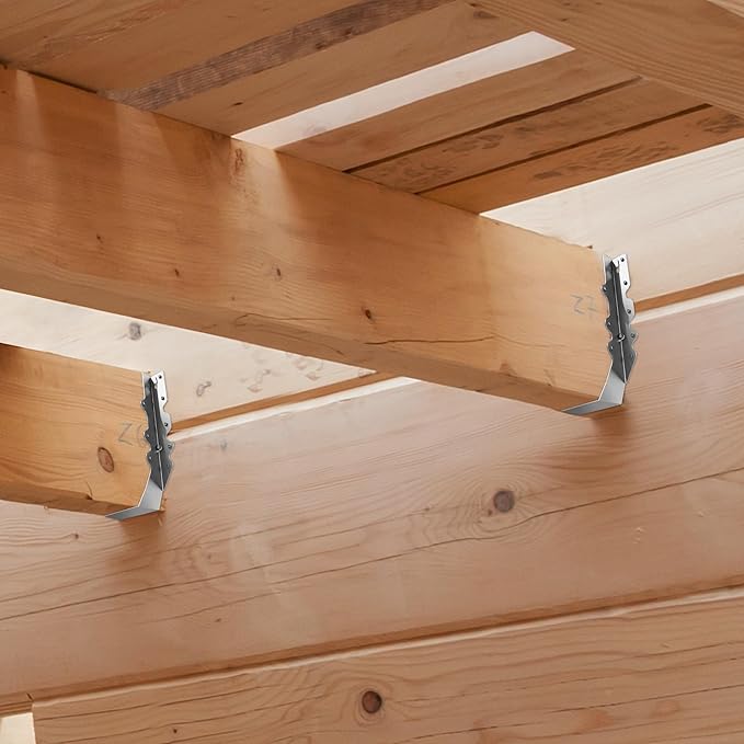 2X10 Joist Hanger LU210 Galvanizing Face Mount Joist Hangers for Wood Hurricane Ties Widely Applicable Rafter Ties - 50 pk