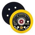 Dura-Gold Pro Series 6" Hook & Loop DA Sander Backing Plate Pad, 6 Hole Pattern Dustless - Flexible Edge Dual-Action Random Orbital Sanding Pad, 14mm Thick - Polisher Auto Paint Woodworking Sandpaper