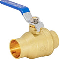 Eastman Heavy Duty Full Port Brass Ball Valve, 1-1/2 in Sweat x 1-1/2 in Sweat Connection, 20069LF