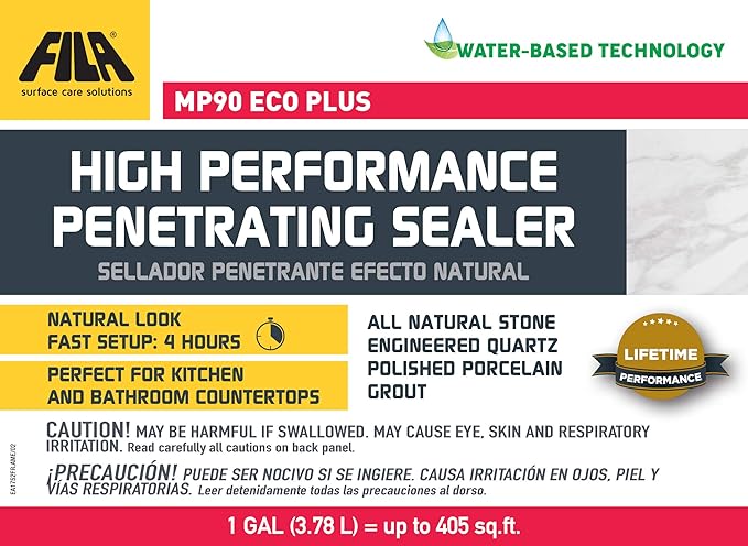 FILA Surface Care Solutions MP90 ECO Plus High Performance Penetrating Sealer, 1 GAL