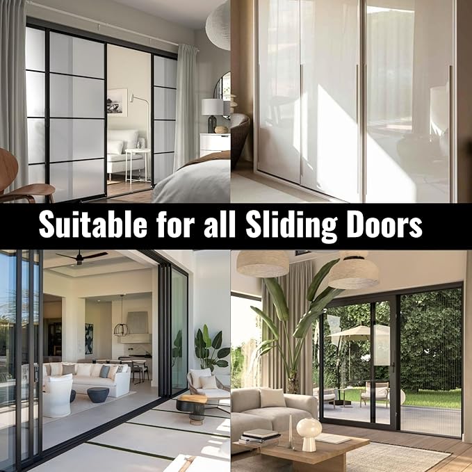 KC Hardware Aluminium Sliding Screen Door Bottom Track, Patio Door Track Replacement, Sliding Door Track Repair- 72 Inches (Black)