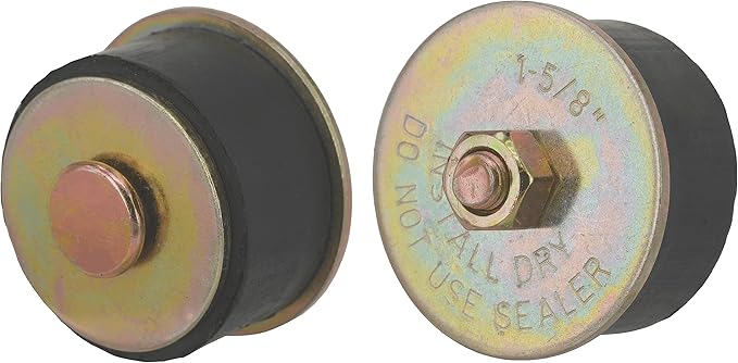 Rubber Expansion Plug (1-5/8 Inch to 1-3/4 Inch) 41mm - 44mm，2-Pack Neoprene Expansion Plug Replace Automotive Engine Expansion Plugs 58254, 570-010