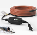 50 FT Inside Drain Pipe Heating Cable for Sewer and Waste Pipe, Self-Regulating In Pipe Heater Cable with GFCI, Submersible Heat Trace for Sewage Sump Septic Systems, CSA 5 W/FT 120 V