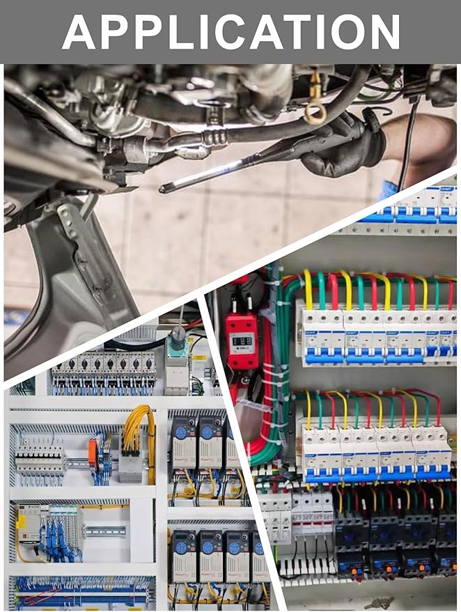 AMZCNC Electric Crimping Tool Set Electric Wire Crimper - Heat Shrink, Nylon, Insulated Flag, Non-Insulated Connectors