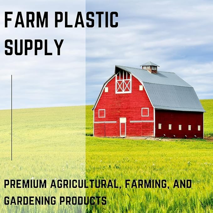 Farm Plastic Supply - Crawl Space Vapor Barrier - 20 mil - White Heavy Duty Plastic Sheeting - Thick Polyethylene Film, Drop Cloth Vapor Barrier Covering for Crawlspace and Basement (24' x 10')