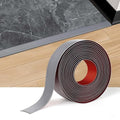 Floor Transition Strip Vinyl Self Adhesive Threshold Strip Carpet Edge Wood to Tile Laminate Flooring Gaps and Doorway Floor Cover Flat Divider Peel and Stick Trim (Gray, 5cm, 20FT)