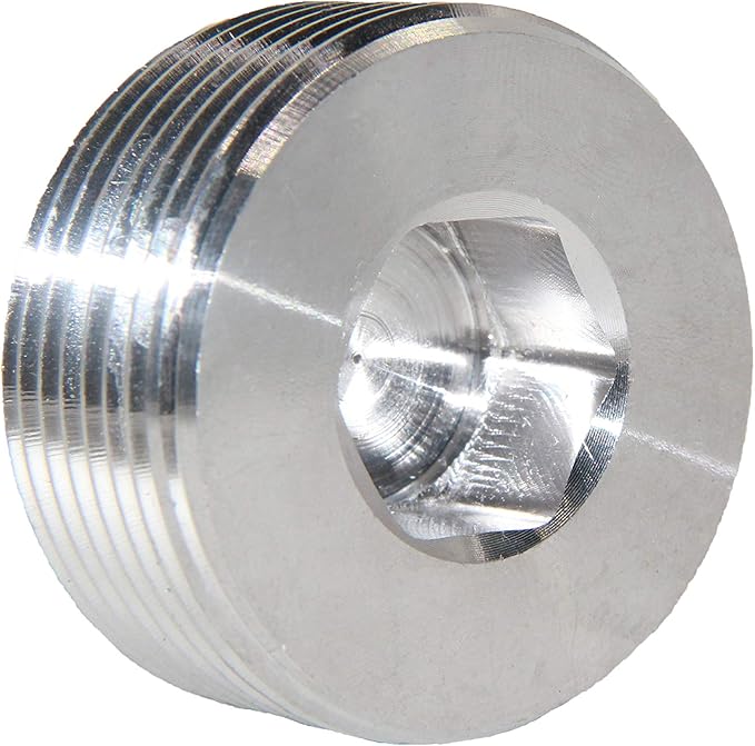 Joywayus Stainless Steel Internal Hex Countersunk Thread Socket Pipe Plug 2"NPT Male