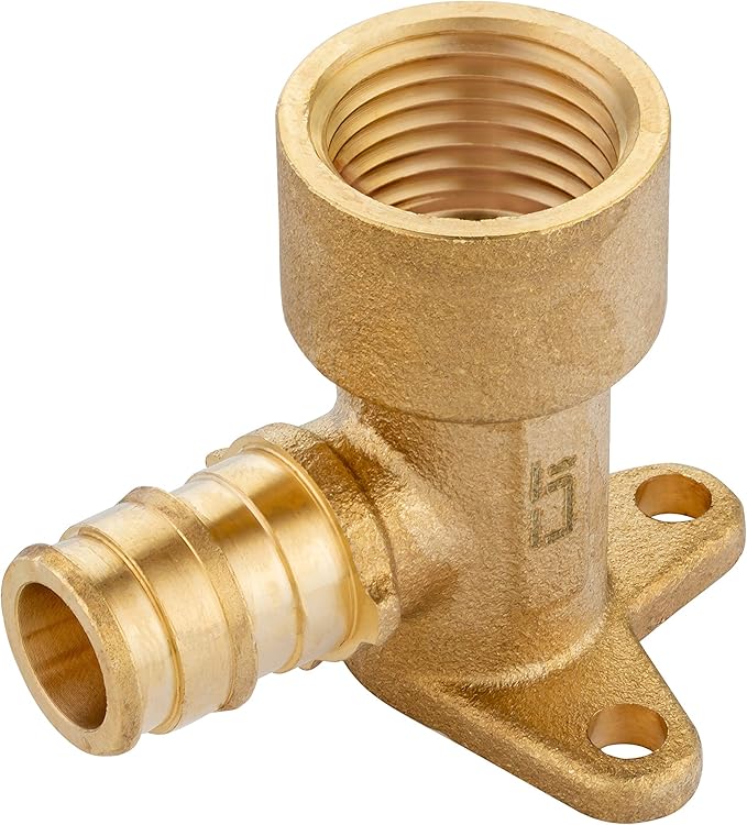 (Pack of 4) EFIELD Pex A Full Flow Expansion Fitting 1/2"x 1/2" Female NPT Drop-ear Elbow ONLY For Pex-A Tubing Connection, ASTM F1960,(PEX1960116-4PCS)