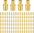 400-Pack Foskan 1/2" x 3/4" PEX Straight Reducing Coupling,Brass Crimp Fittings for PEX Tubing Pipe