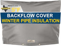 Backflow Preventer Cover Insulated (5˚F) - 36" W x 24" H Backflow Cover for Winter Pipe Freeze Protection - Sprinkler Covers for Outside, Double Wall Insulation Cover Grey