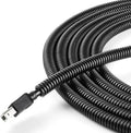 Split Wire Loom 1/4 Inch 6.6FT, YCLYC Wire Protector Tubing for Cords, Black Flexible Wire Conduit Cover, Cord Protectors from Pets No Chew Electric Wire Cover
