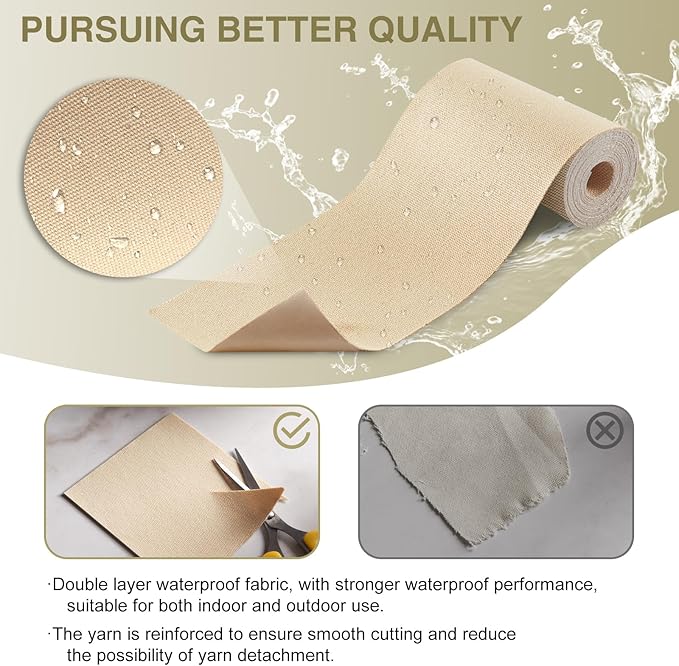 Canvas Repair Tape 4×70 Inch Waterproof Self-Adhesive Fabric Repair Patch for Repairing Boat Covers,Tents,Patio Umbrellas,Car Seats,Luggage,Sofas.(Burgundy)