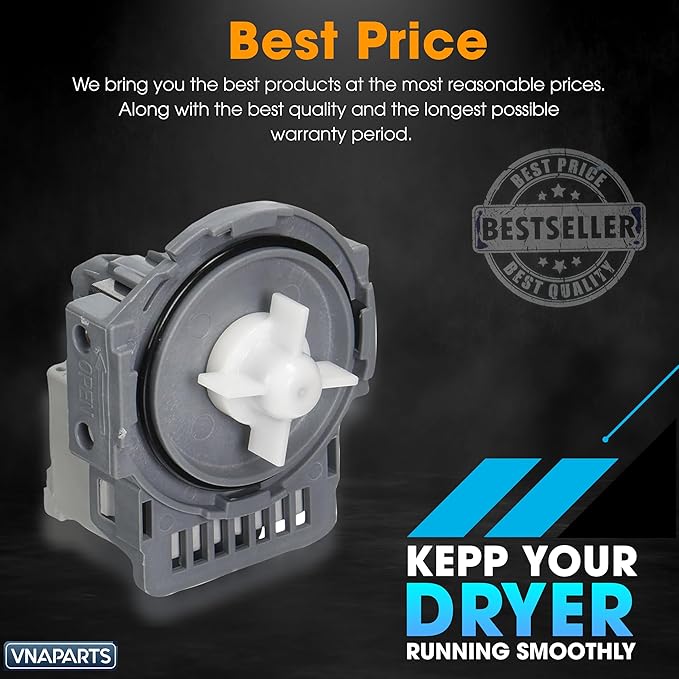 DD31-00005A Dishwasher Drain Pump Replaces DD81-01527A DW0005A For Samsung DMR57LFB DMR77LHB DMT800RHW DMT400 DMT300 DMR78A DMR77 DW80K7050US DW80R5060US DW80R5061UG DW80R5061US DW80R5061UT Dishwasher