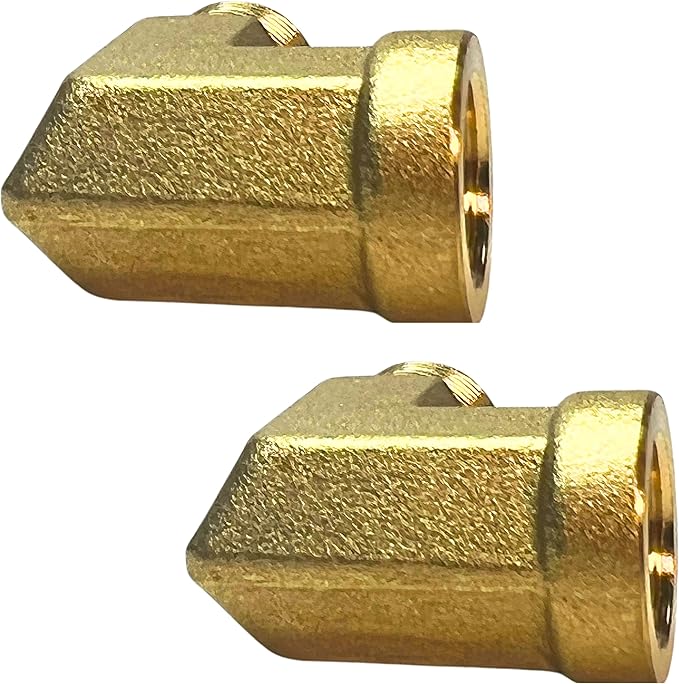 2pcs 90 Degree Brass Barstock Street Elbow 1/8" NPT Male to 1/8" NPT Female Forged Fitting by CX WONDERLAND